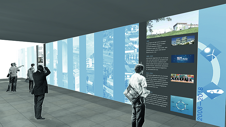 Digital draft of the exhibition hall