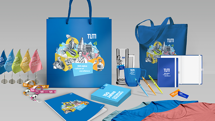 Merchandising-Artikel der TUM: Verlinkung zum TUM-Shop: https://shop.tum.de/